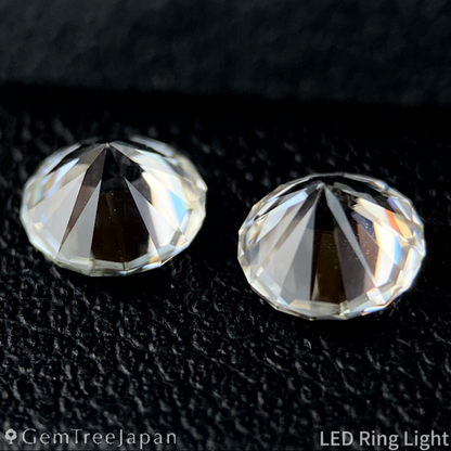 Colorless Zircon 0.64ct & 0.63ct 2pc Set