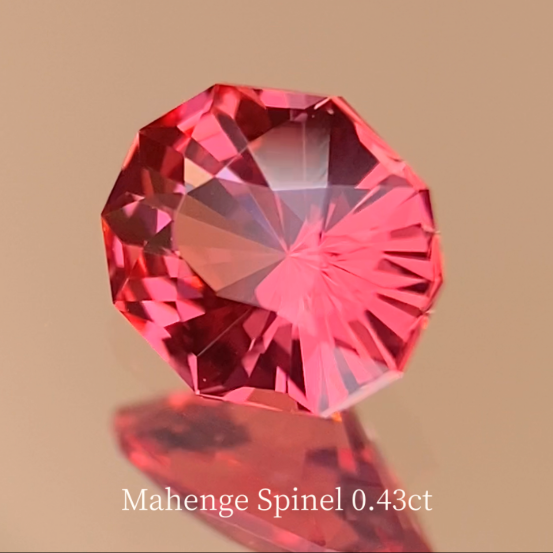 【One Price】Orange-Pink Spinel 0.431ct / Tanzania