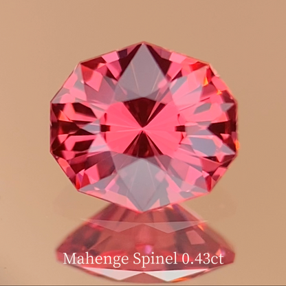 【One Price】Orange-Pink Spinel 0.431ct / Tanzania