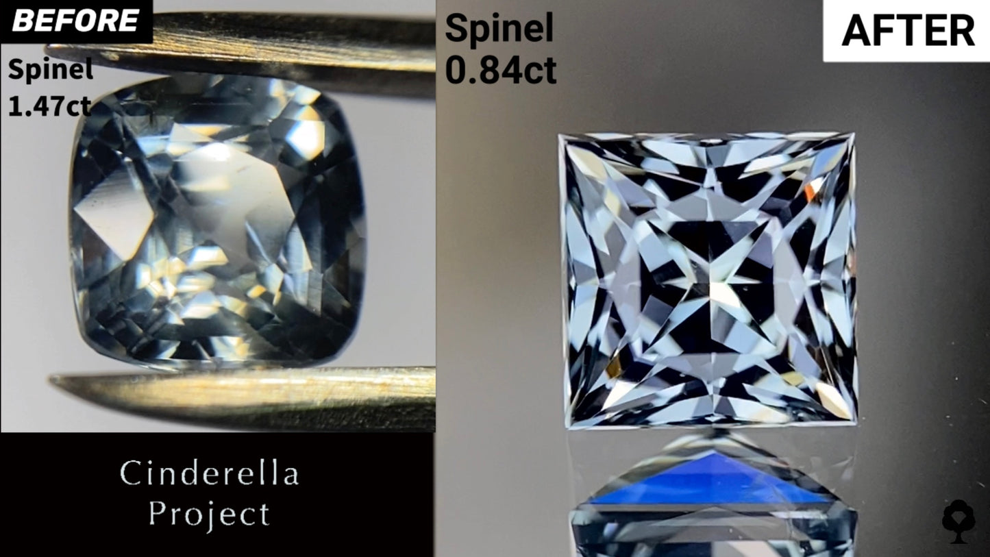 【Cinderella Project】Spinel 1.47ct→0.84ct