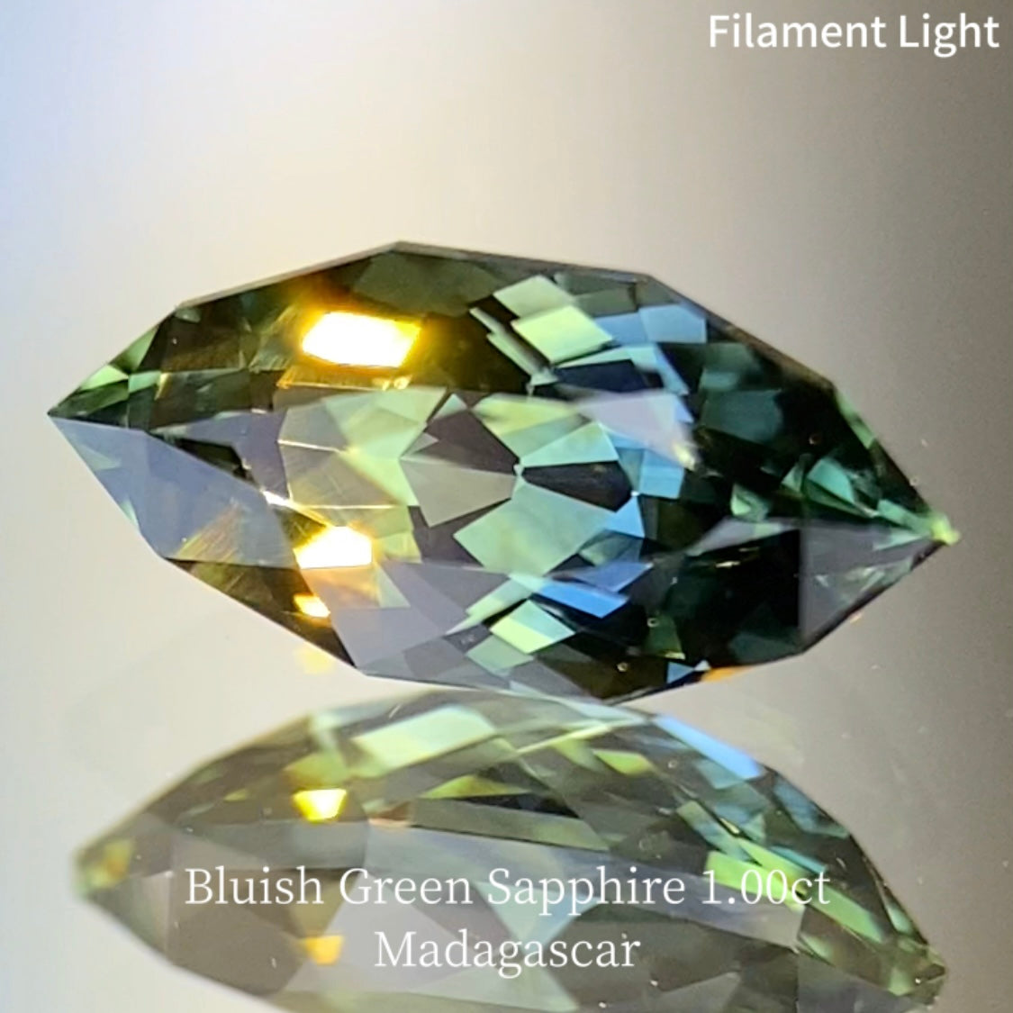 Bluish Green Sapphire 1.00ct / Madagascar