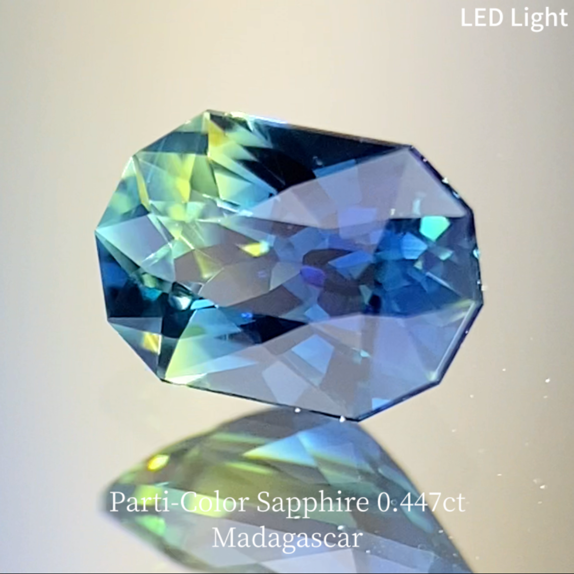 Parti-Color Sapphire 0.447ct / Madagascar