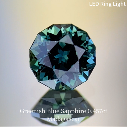 Greenish Blue Sapphire 0.457ct / Madagascar