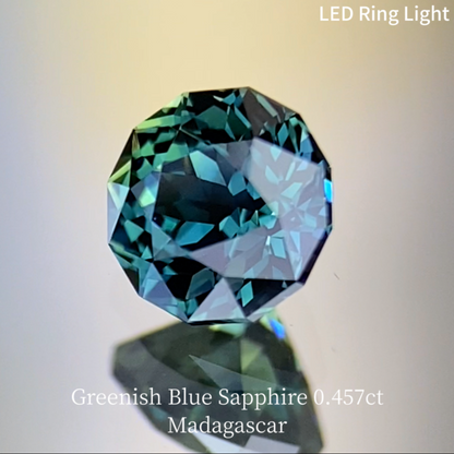 Greenish Blue Sapphire 0.457ct / Madagascar