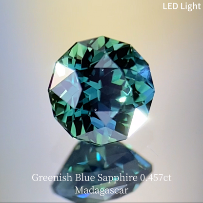 Greenish Blue Sapphire 0.457ct / Madagascar