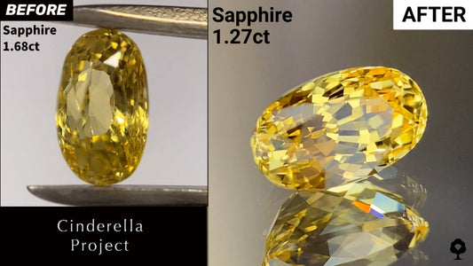【Cinderella Project】Sapphire 1.68ct→1.27ct