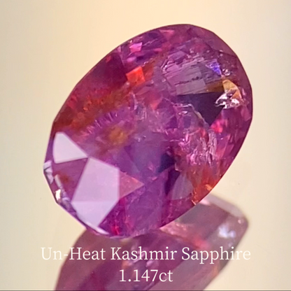 Un-Heat Kashmir Sapphire 1.147ct / Pakistan