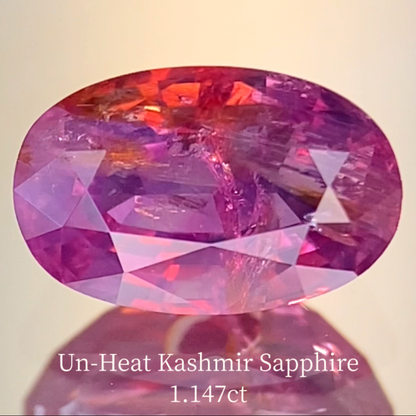 Un-Heat Kashmir Sapphire 1.147ct / Pakistan