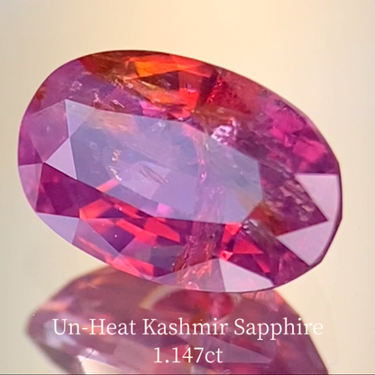 Un-Heat Kashmir Sapphire 1.147ct / Pakistan