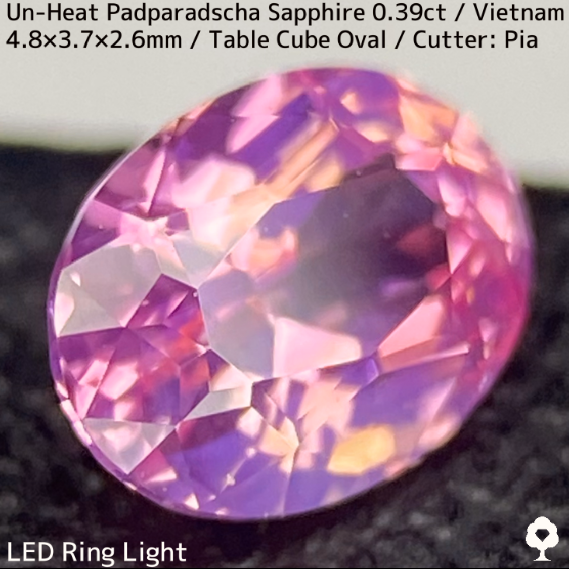 Un-Heat Padparadscha Sapphire 0.39ct