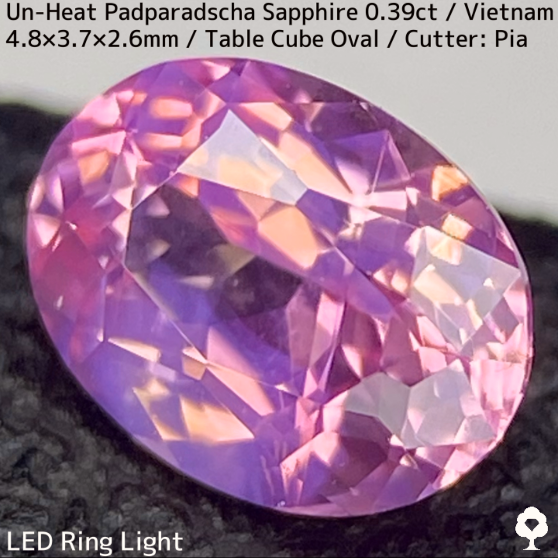 Un-Heat Padparadscha Sapphire 0.39ct