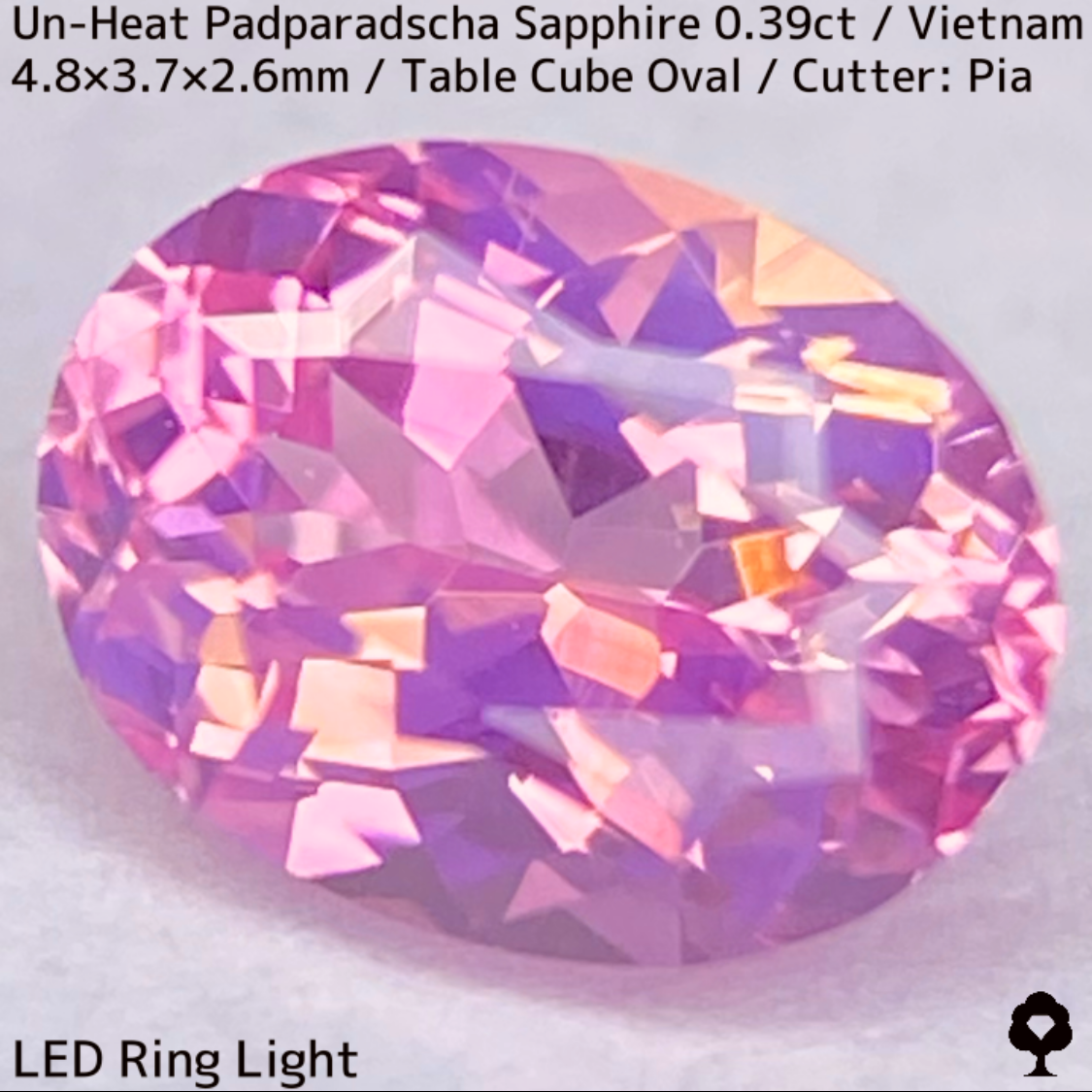 Un-Heat Padparadscha Sapphire 0.39ct