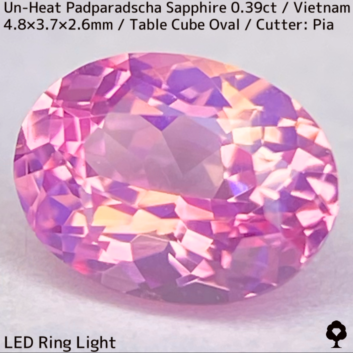 Un-Heat Padparadscha Sapphire 0.39ct