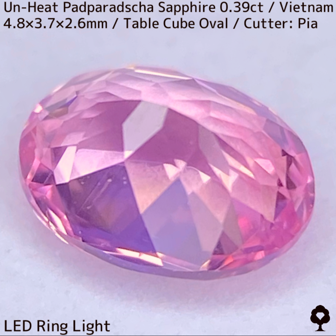 Un-Heat Padparadscha Sapphire 0.39ct