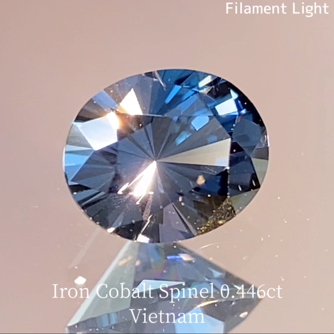 Iron Cobalt Spinel 0.446ct / Vietnam