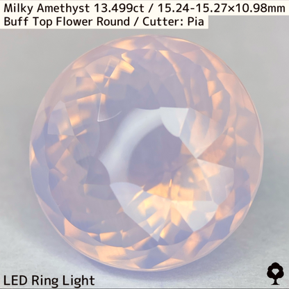 Milky Amethyst 13.499ct / Buff Top Flower