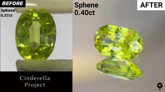 【Cinderella Project】Sphene 0.57ct→0.40ct