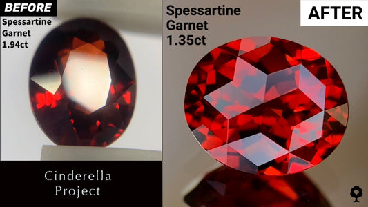 【Cinderella Project】Spessartine Garnet 1.94ct→1.35ct
