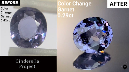 【Cinderella Project】Color Change Garnet 0.41ct→0.29ct