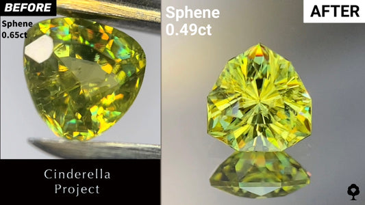 【Cinderella Project】Sphene 0.65ct→0.49ct