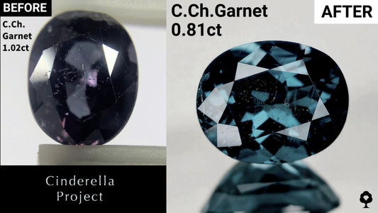 【Cinderella Project】C.Ch.Garnet 1.02ct → 0.81ct
