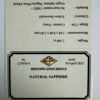 Un-Heat Sapphire 1.349ct / Nigeria