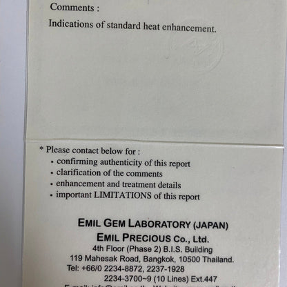 【lulu's Focus Gem】Bluish Violet Sapphire 1.084ct / Madagascar