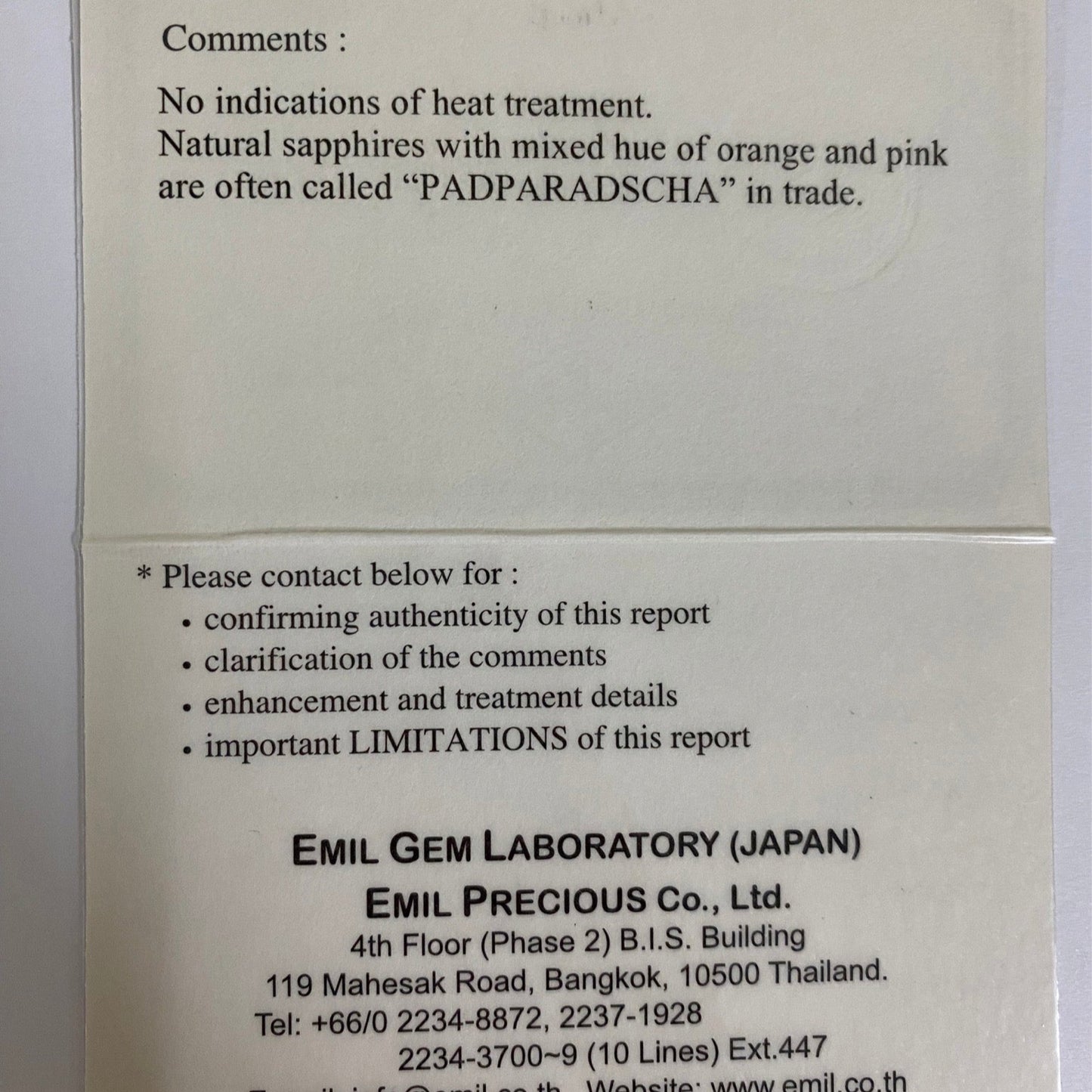 Un-Heat Padparadscha Sapphire 0.375ct / Vietnam