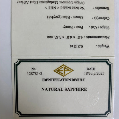 Un-Heat Sapphire 0.818ct / Madagascar