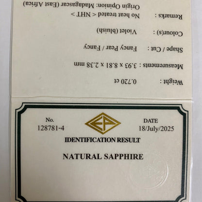 Un-Heat Sapphire 0.720ct / Madagascar