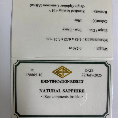 Cameroon Sapphire 0.780ct