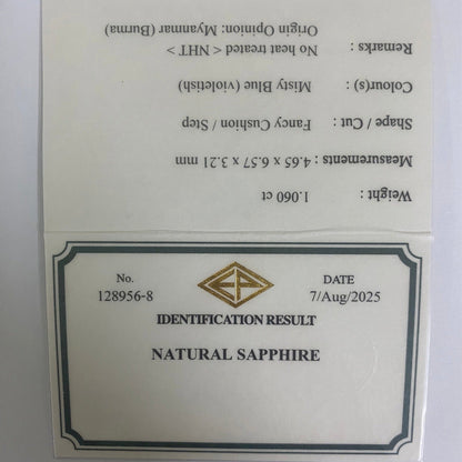 Un-Heat Sapphire 1.060ct / Burma