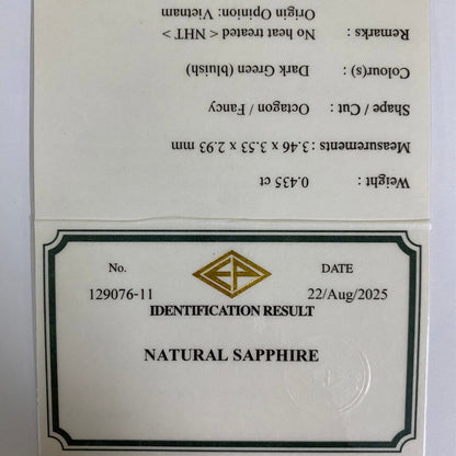 Un-Heat Sapphire 0.435ct / Vietnam