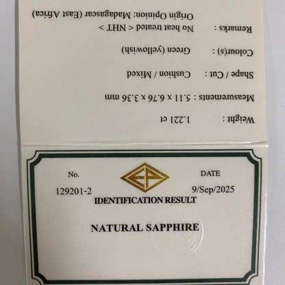 Un-Heat Sapphire 1.221ct / Madagascar