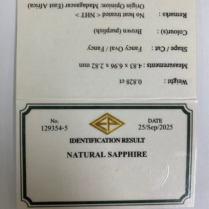 Un-Heat Sapphire 0.828ct / Madagascar