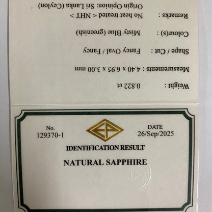Un-Heat Sapphire 0.822ct / Sri Lanka