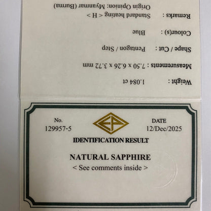 Burma Sapphire 1.084ct