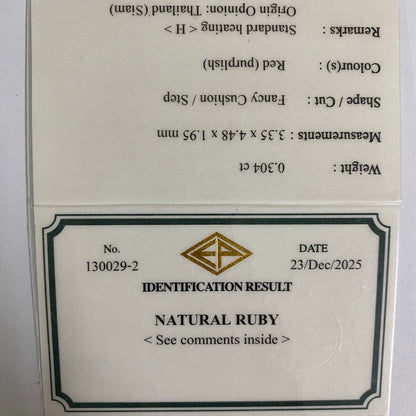 Ruby 0.304ct / Thailand