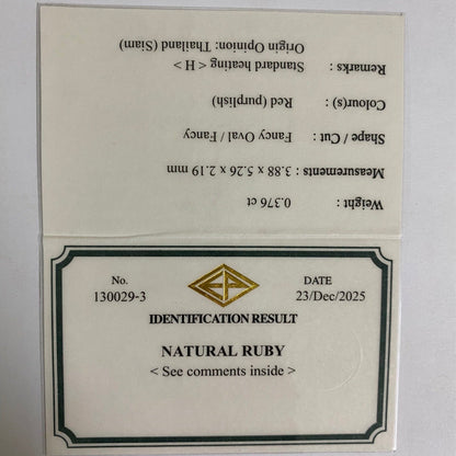 Ruby 0.376ct / Thailand