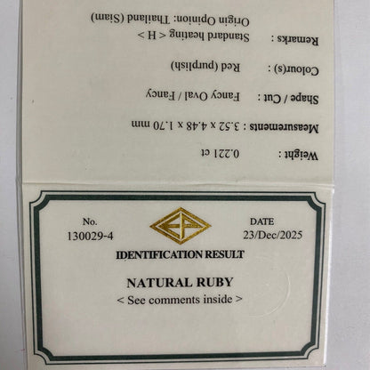 Ruby 0.221ct / Thailand