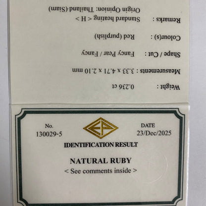 Ruby 0.236 ct / Thailand