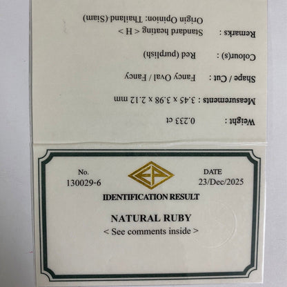 Ruby 0.233ct / Thailand