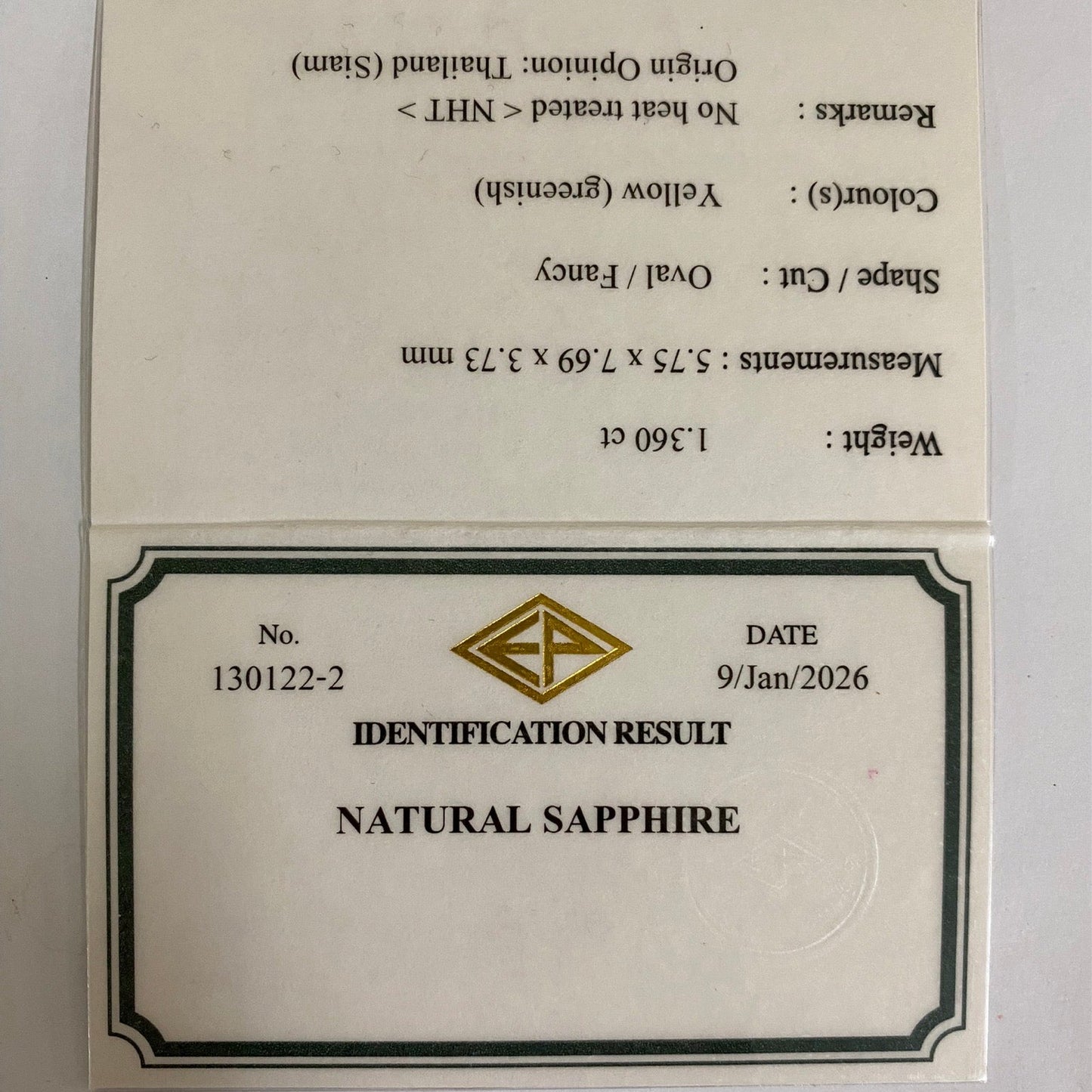 "Super Gira Cut" Un-Heat Sapphire 1.360ct / Kanchanaburi