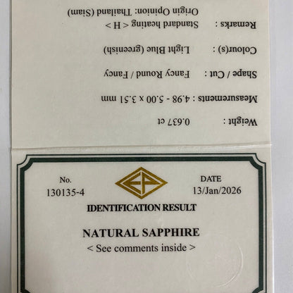 Kanchanaburi Sapphire 0.637ct