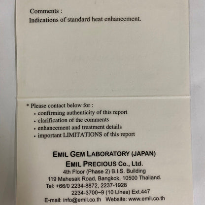 Kanchanaburi Sapphire 0.546ct / Thailand