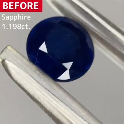 【BEFORE宝石】サファイア 1.198ct