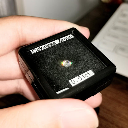 【Trial】“Dodecagon” Colorless Zircon 0.51ct / Cambodia