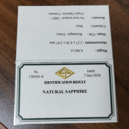 “Ayatori Cut” Un-Heat Sapphire 0.462ct / Vietnam