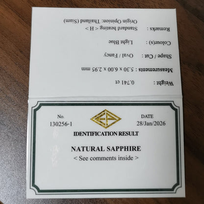 Kanchanaburi Sapphire 0.741ct / Thailand