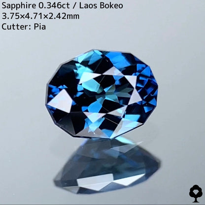 Exclusive for our customers [Locally sourced from the rare region of Bokeo, Laos] Sapphire 0.346ct ★ Top quality gem of the lot with beautiful blue